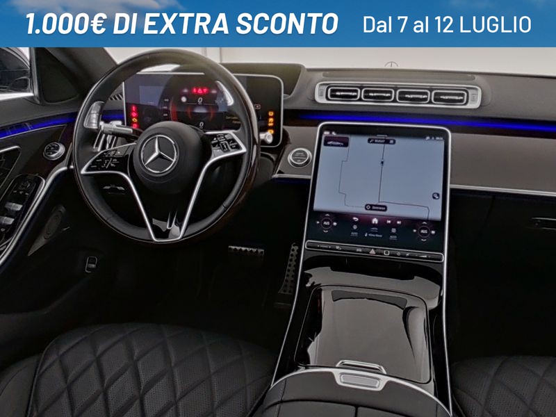 Mercedes Classe S Berlina lunga 350 d mhev premium plus 4matic auto ibrido nero