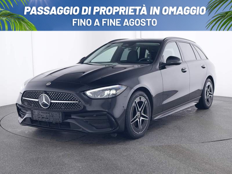 Mercedes Classe C SW sw 220 d mhev amg line advanced plus 200cv auto ibrido nero