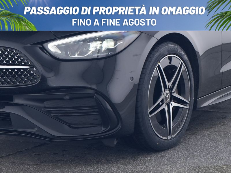 Mercedes Classe C SW sw 220 d mhev amg line advanced plus 200cv auto ibrido nero