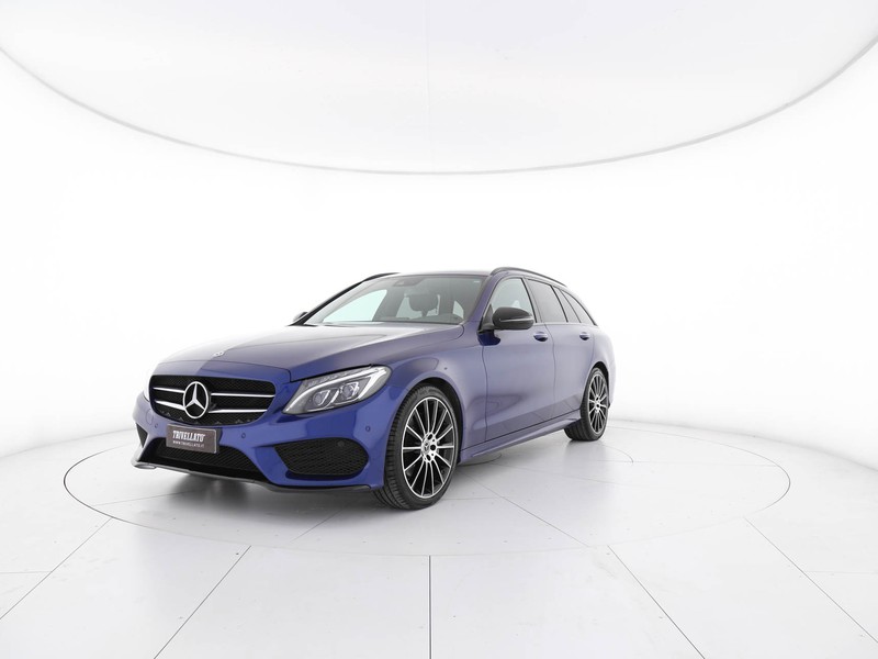 Mercedes Classe C SW sw 220 d (bt) premium auto diesel blu/azzurro
