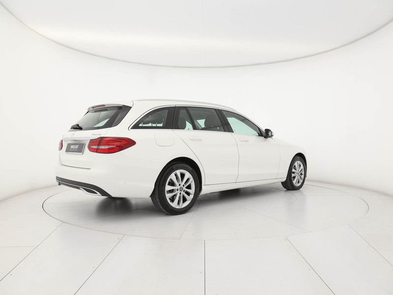 Mercedes Classe C SW sw 220 d sport plus 4matic auto diesel bianco