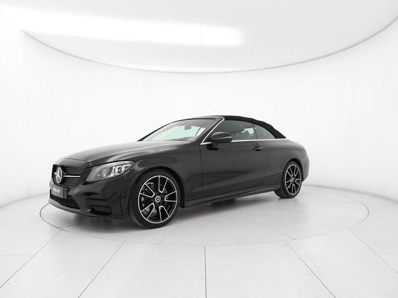 Mercedes Classe C Cabrio cabrio 200 mhev (eq-boost) premium auto ibrido nero
