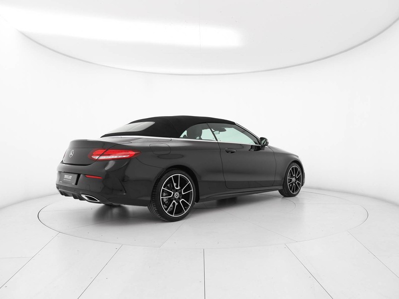 Mercedes Classe C Cabrio cabrio 200 mhev (eq-boost) premium auto ibrido nero