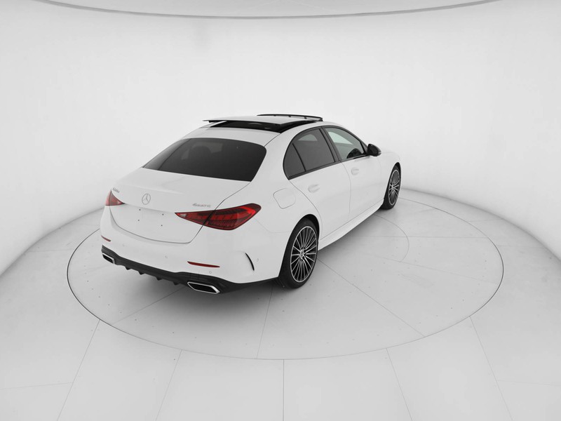 Mercedes Classe C Berlina 200 d mhev amg line advanced auto ibrido bianco