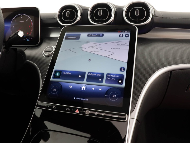 Mercedes Classe C Berlina 200 d mhev amg line advanced auto ibrido bianco