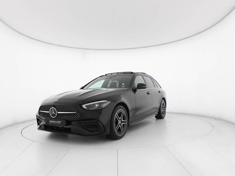 Mercedes Classe C SW sw 220 d mhev premium auto ibrido nero