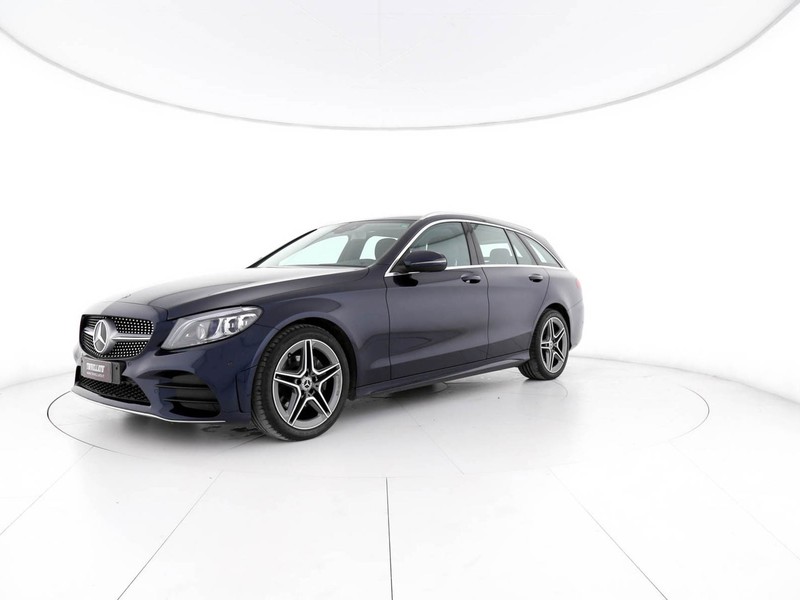 Mercedes Classe C SW sw 220 d premium auto diesel blu/azzurro