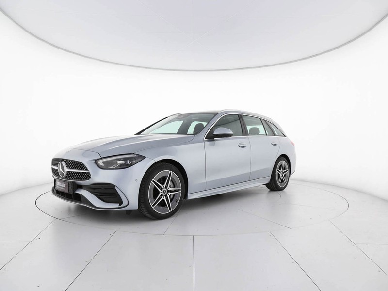 Mercedes Classe C SW sw 220 d mhev premium auto ibrido argento