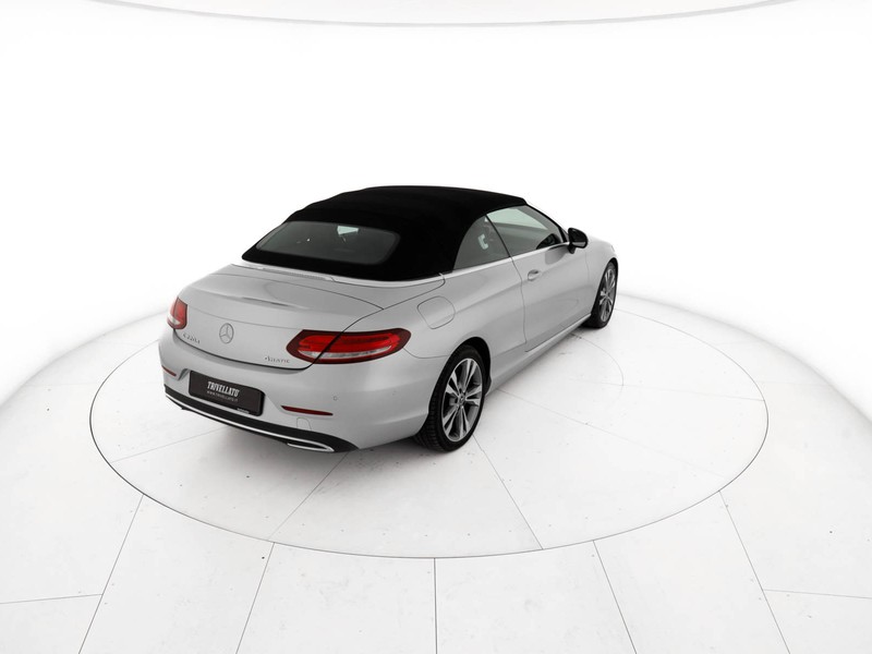 Mercedes Classe C Cabrio cabrio 220 d sport 4matic auto diesel argento