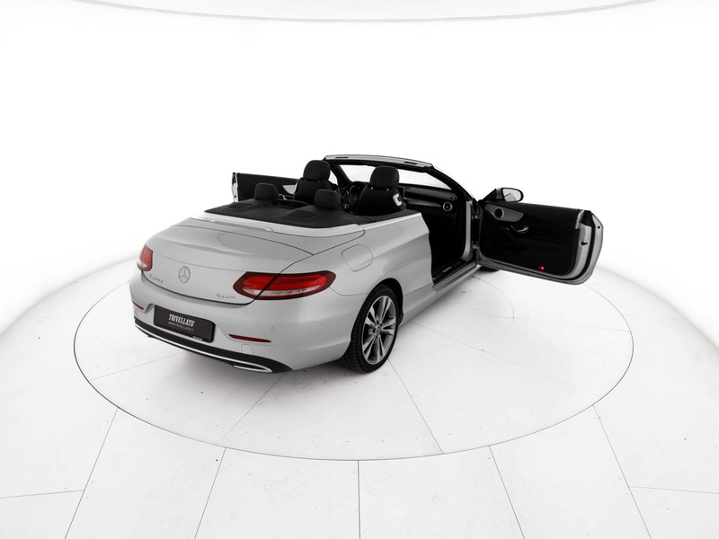 Mercedes Classe C Cabrio cabrio 220 d sport 4matic auto diesel argento