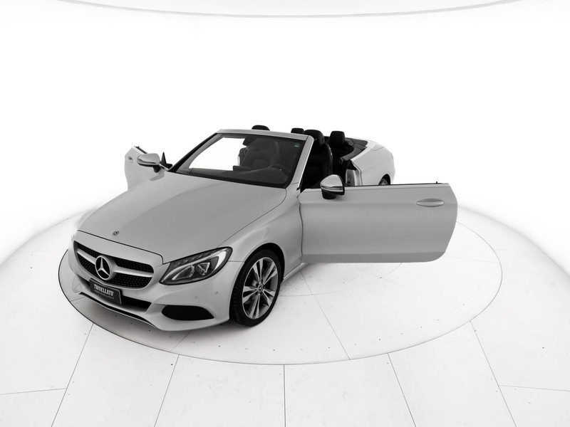 Mercedes Classe C Cabrio cabrio 220 d sport 4matic auto diesel argento