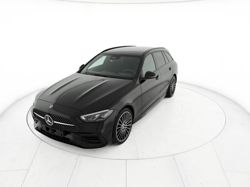 Mercedes Classe C SW sw 220 d mhev amg line advanced 4matic 200cv auto ibrido nero