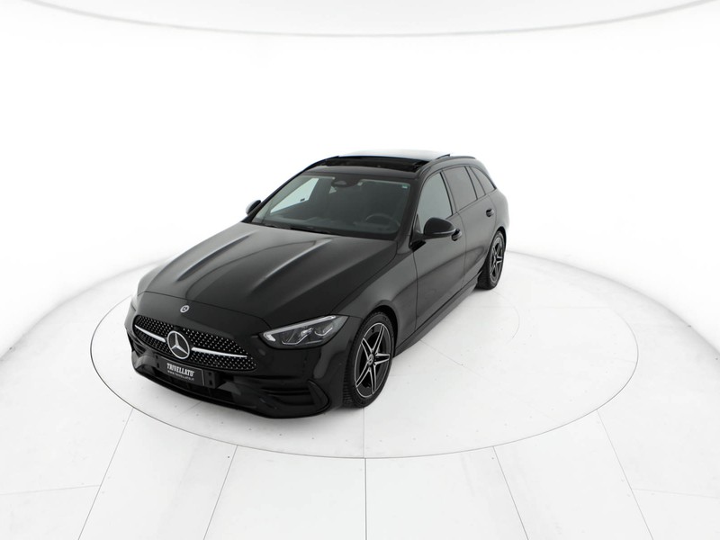 Mercedes Classe C SW sw 220 d mhev premium auto ibrido nero