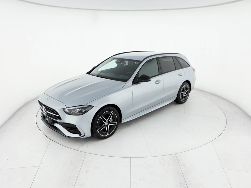 Mercedes Classe C SW sw 220 d mhev amg line advanced 4matic 200cv auto ibrido argento