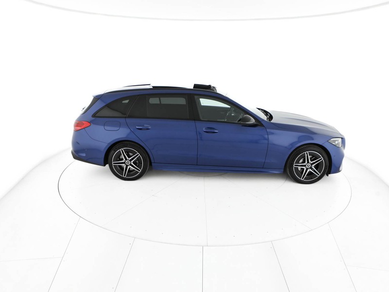 Mercedes Classe C SW sw 300 de phev amg line advanced auto ibrido blu/azzurro