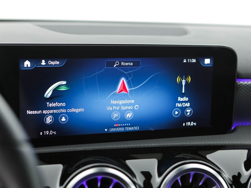 Mercedes Classe A 250 e phev (eq-power) sport auto ibrido nero