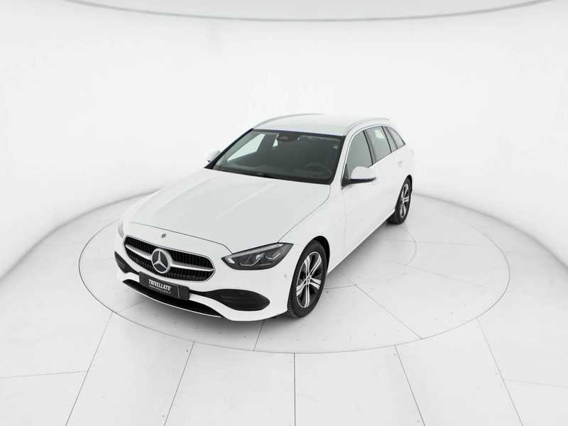 Mercedes Classe C SW sw 200 d mhev advanced auto ibrido bianco