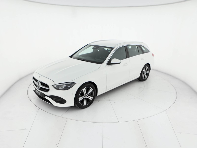 Mercedes Classe C SW sw 200 d mhev advanced auto ibrido bianco