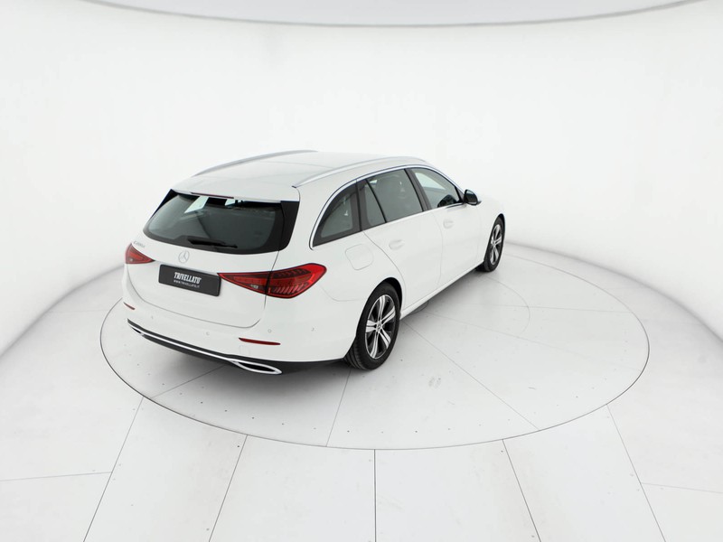 Mercedes Classe C SW sw 200 d mhev advanced auto ibrido bianco