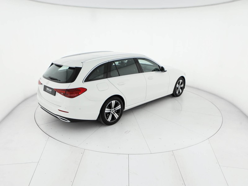 Mercedes Classe C SW sw 200 d mhev advanced auto ibrido bianco