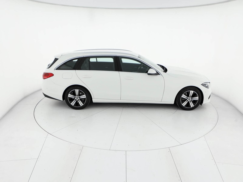 Mercedes Classe C SW sw 200 d mhev advanced auto ibrido bianco