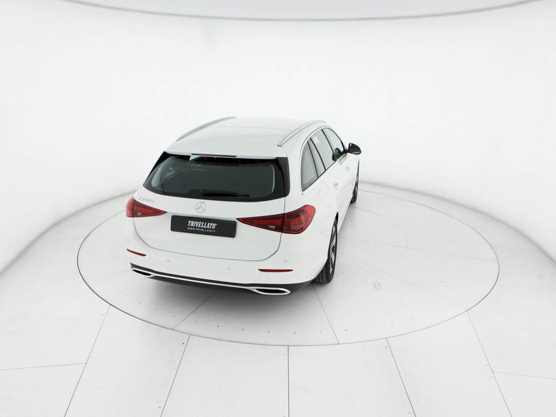Mercedes Classe C SW sw 200 d mhev advanced auto ibrido bianco