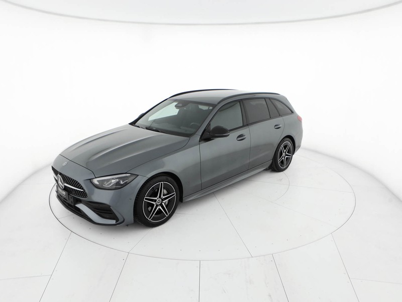 Mercedes Classe C SW sw 220 d mhev amg line advanced 200cv auto ibrido grigio