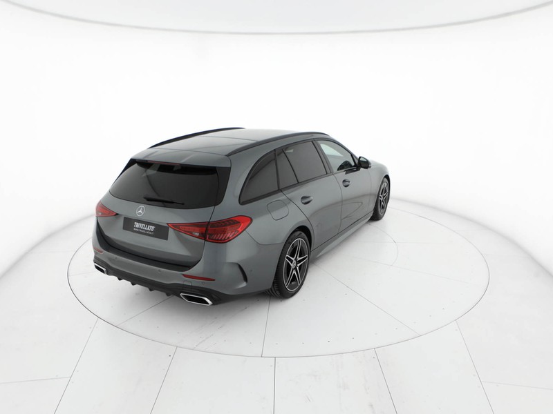Mercedes Classe C SW sw 220 d mhev amg line advanced 200cv auto ibrido grigio