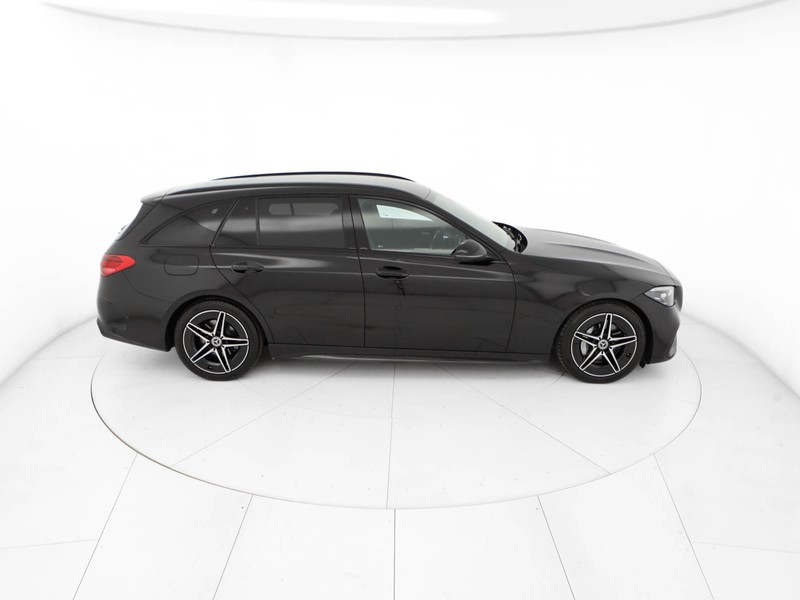 Mercedes Classe C SW sw 200 d mhev amg line advanced auto ibrido nero