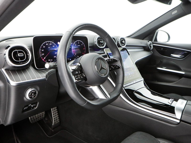 Mercedes Classe C SW sw 200 d mhev amg line advanced auto ibrido nero