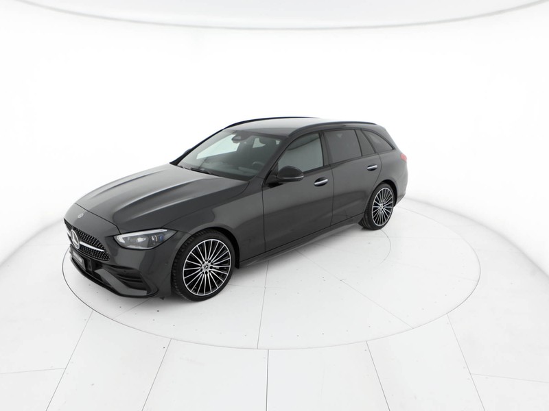 Mercedes Classe C SW sw 300 d mhev amg line premium auto ibrido grigio