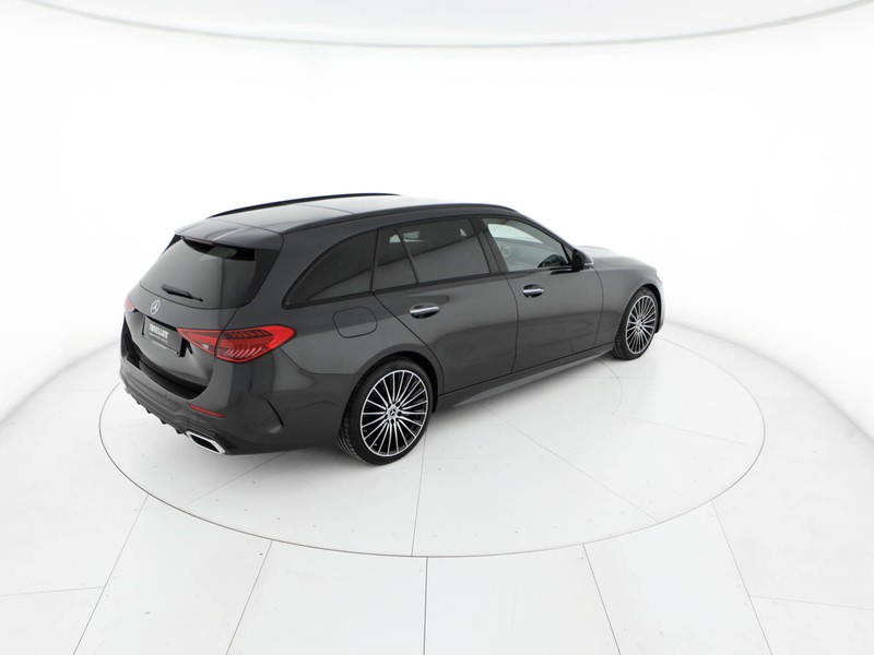 Mercedes Classe C SW sw 300 d mhev amg line premium auto ibrido grigio