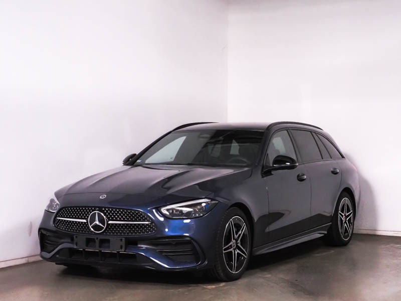 Mercedes Classe C SW sw 300 d mhev amg line advanced plus auto ibrido blu/azzurro