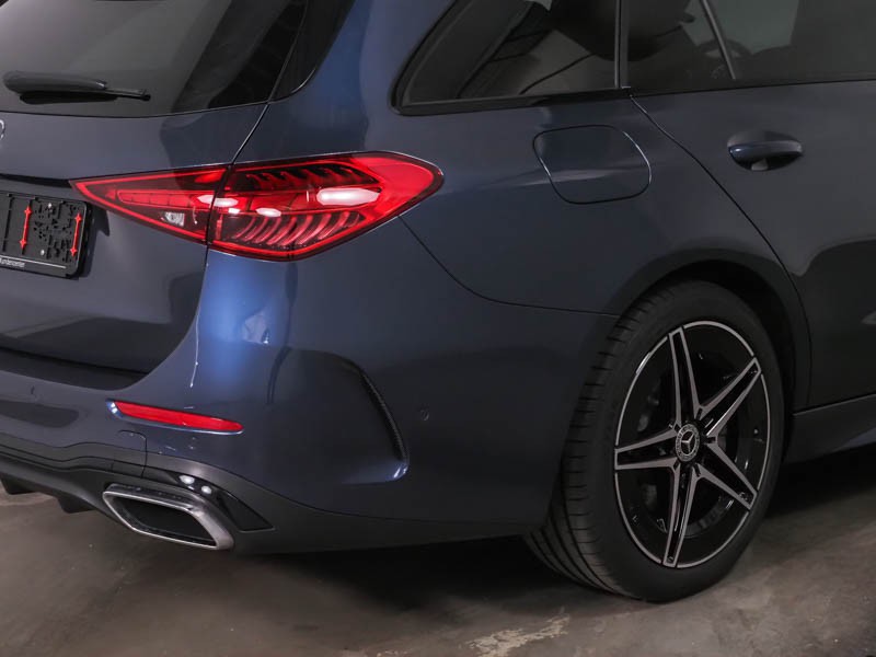 Mercedes Classe C SW sw 300 d mhev amg line advanced plus auto ibrido blu/azzurro