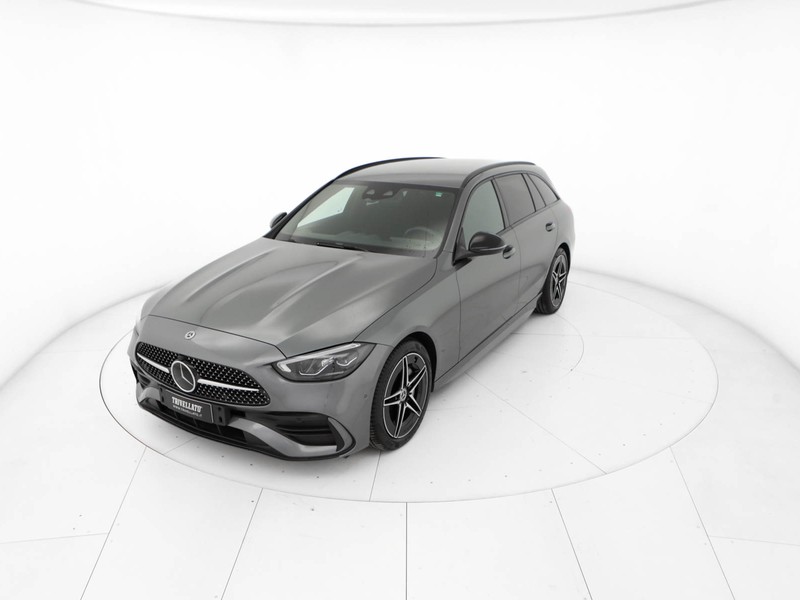 Mercedes Classe C SW sw 200 d mhev amg line advanced auto ibrido grigio