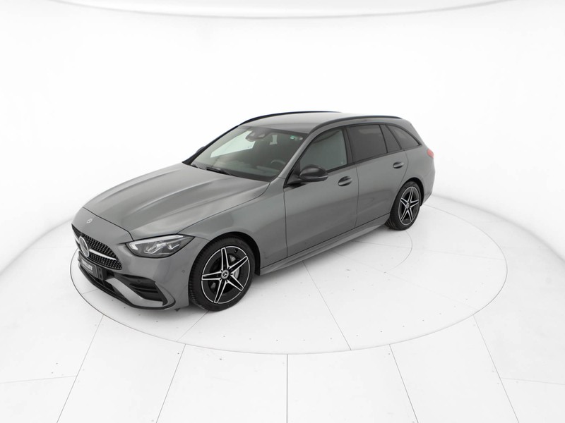 Mercedes Classe C SW sw 200 d mhev amg line advanced auto ibrido grigio