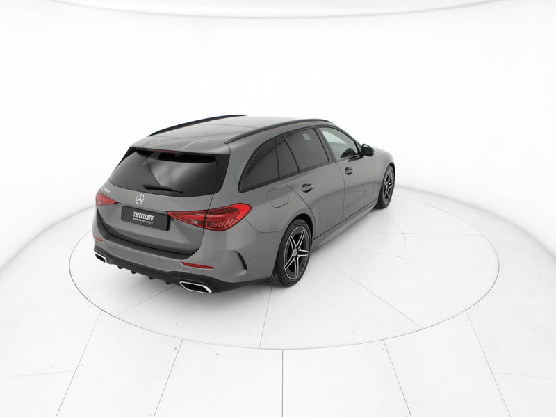 Mercedes Classe C SW sw 200 d mhev amg line advanced auto ibrido grigio