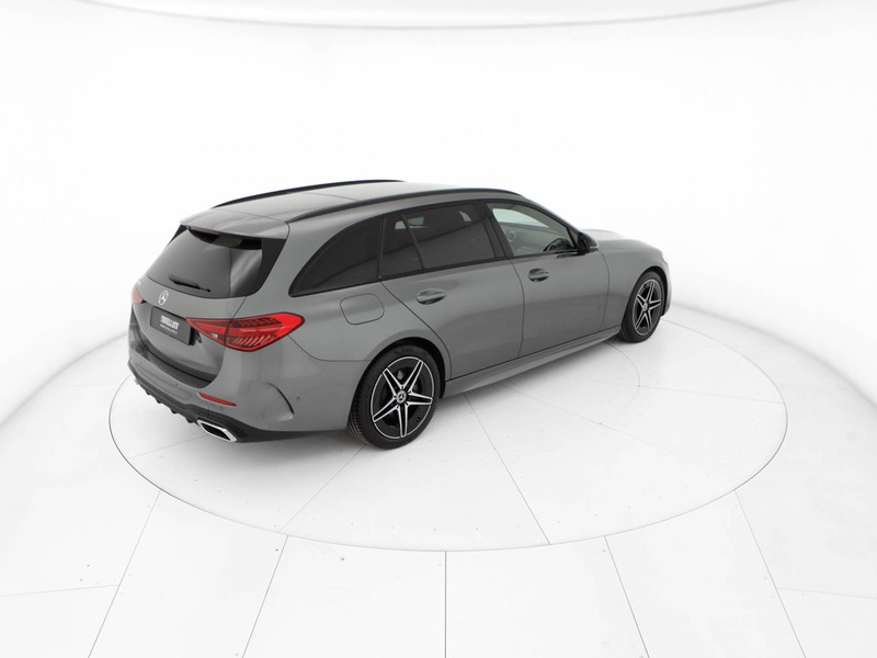 Mercedes Classe C SW sw 200 d mhev amg line advanced auto ibrido grigio