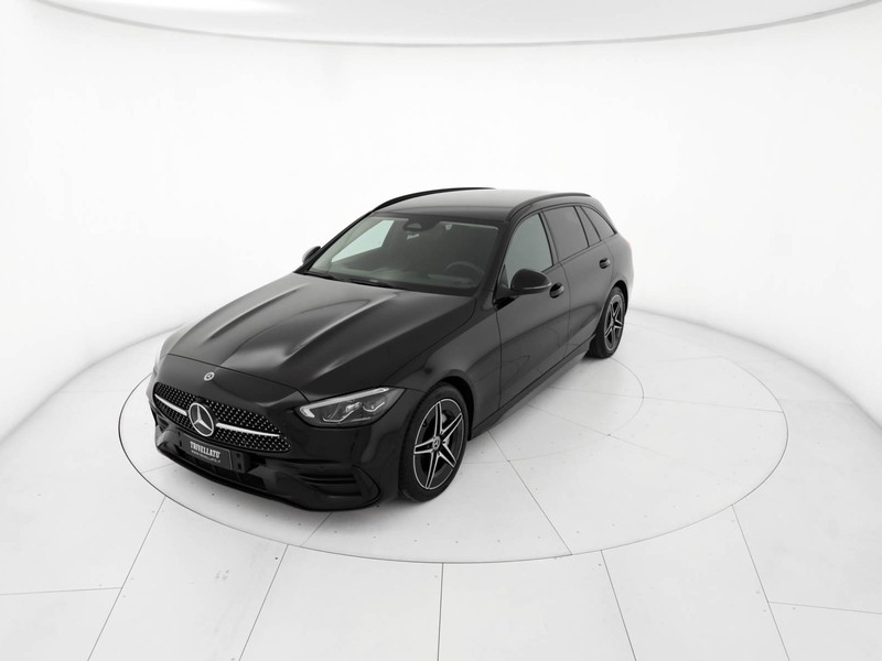 Mercedes Classe C SW sw 220 d mhev premium 4matic auto ibrido nero