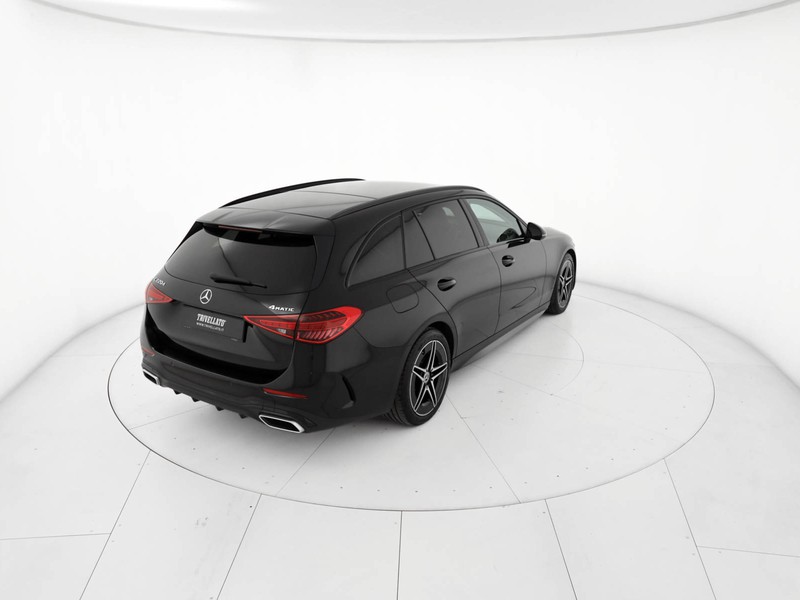 Mercedes Classe C SW sw 220 d mhev premium 4matic auto ibrido nero