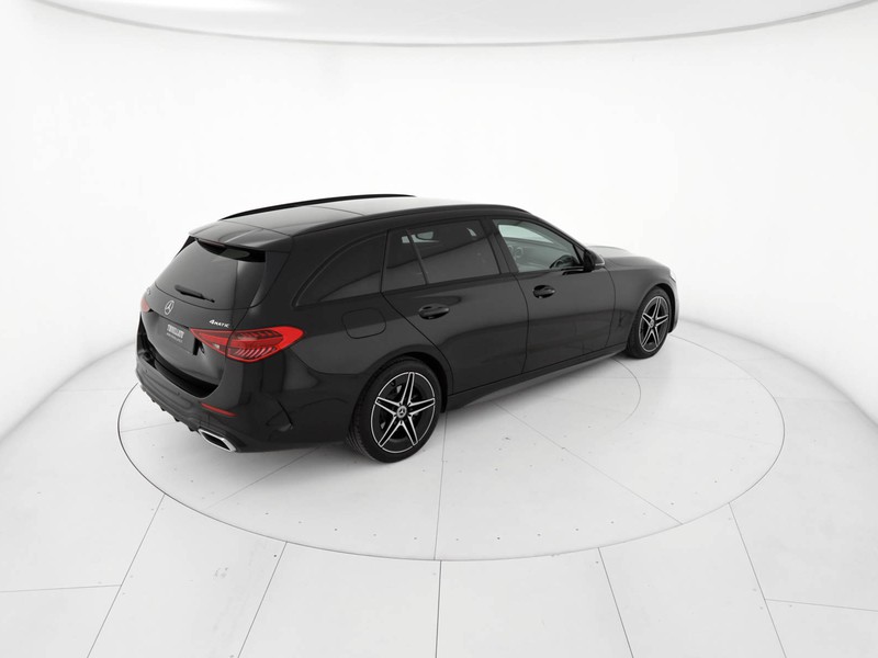 Mercedes Classe C SW sw 220 d mhev premium 4matic auto ibrido nero
