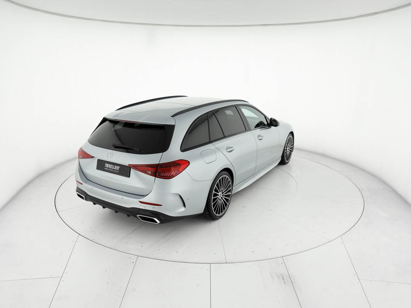 Mercedes Classe C SW sw 220 d mhev premium 4matic auto ibrido grigio