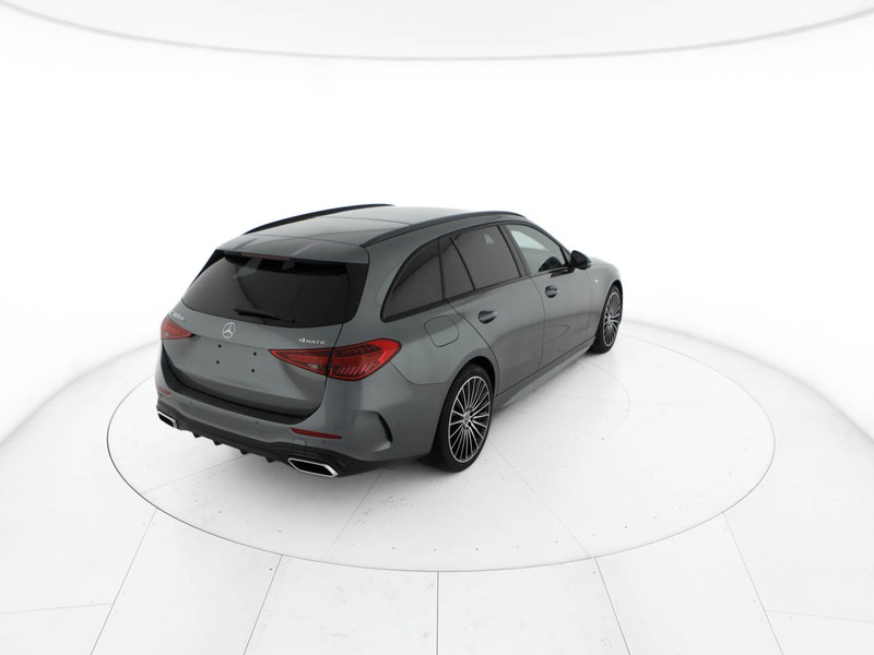 Mercedes Classe C SW sw 300 de phev travel edition 4matic auto ibrido argento