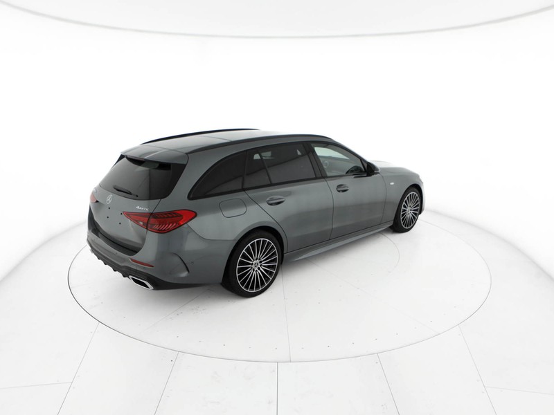 Mercedes Classe C SW sw 300 de phev travel edition 4matic auto ibrido argento