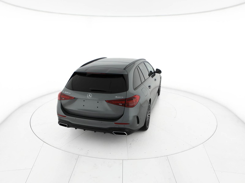 Mercedes Classe C SW sw 300 de phev travel edition 4matic auto ibrido argento