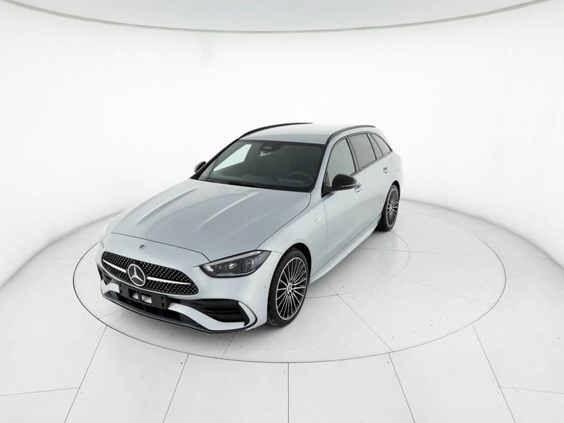 Mercedes Classe C SW sw 300 de phev travel edition 4matic auto ibrido argento