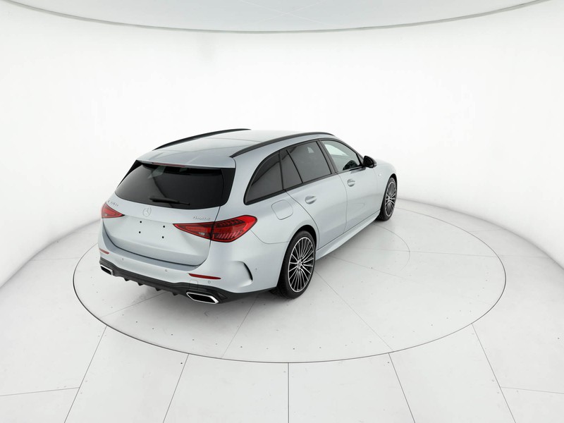 Mercedes Classe C SW sw 300 de phev travel edition 4matic auto ibrido argento