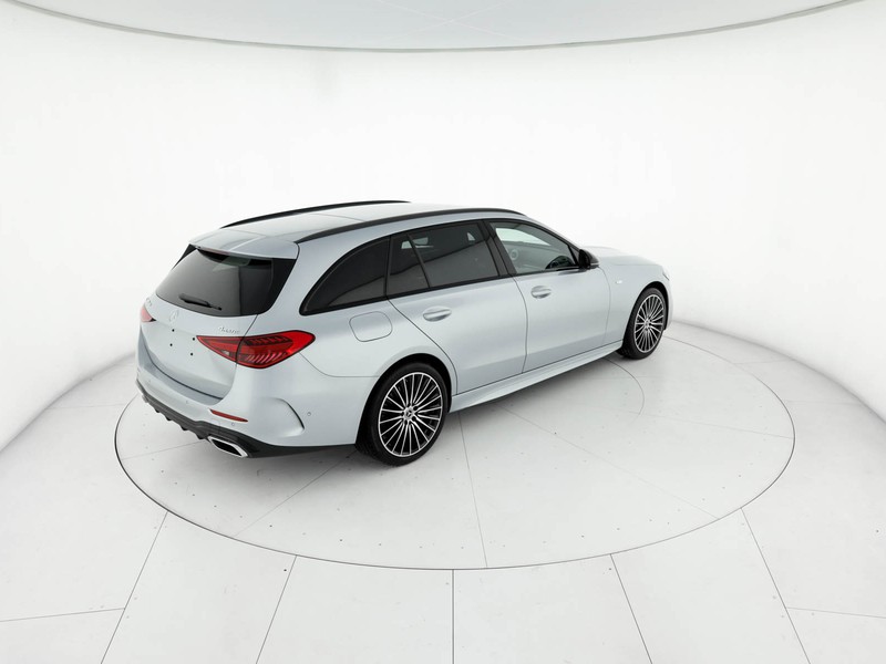 Mercedes Classe C SW sw 300 de phev travel edition 4matic auto ibrido argento