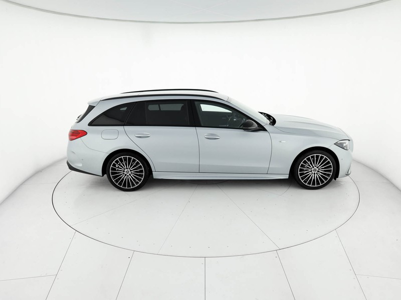 Mercedes Classe C SW sw 300 de phev travel edition 4matic auto ibrido argento
