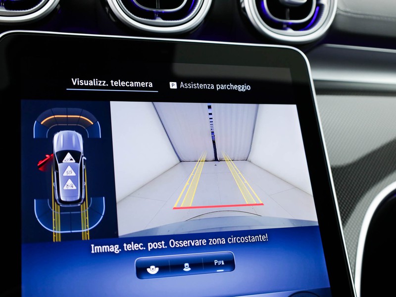 Mercedes Classe C SW sw 300 de phev travel edition 4matic auto ibrido argento